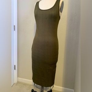 American Apparel olive green bodycon dress. Size small